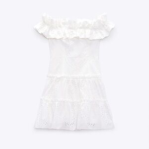 White Eyelet Minidress